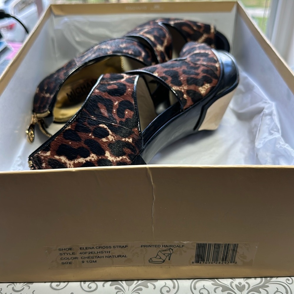 Michael Kors, printed hair calf, worn three times!